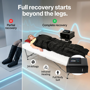 กางเกงนวดบีบอัดลมแบบ 24 ถุงลม พร้อมระบบฟื้นฟูขาเต็มรูปแบบ เครื่องกดอัดลมแบบนิวเมติก อุปกรณ์วิเคราะห์สภาพผิว - Product Image 1