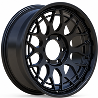 Jantes en alliage d'aluminium AL 17 pouces Flow Form, tout-terrain, 6x139.7, noir mat, pour Bronco Wrangler Raptor Land Cruiser