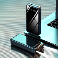Ide Hadiah yang Dapat Disesuaikan Power Bank Kapasitas Besar 50000mah 20000mah Multi Warna Stasiun Pengisian Daya Power Bank