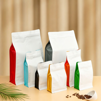 Sac d'emballage pour aliments pour animaux de compagnie à fond plat imprimé sur mesure avec fermeture éclair et pochette autoportante