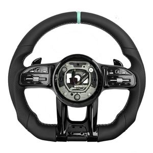 Volant en cuir microfibre souple pour <span class=keywords><strong>Mercedes</strong></span> Benz Classe C E <span class=keywords><strong>CLA</strong></span> <span class=keywords><strong>45</strong></span> X166 ML350 W203 W204 W177 - Product Image 4