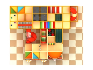 Aire de jeux intérieure commerciale Liben, toboggans et tubes multicolores à plusieurs niveaux, capacité de plus de 500 kg, plus de 100 enfants, pour centres commerciaux, centres de divertissement - Product Image 3