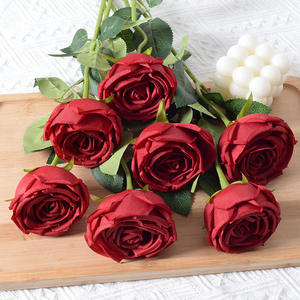 Ramo <span class=keywords><strong>de</strong></span> rosas <span class=keywords><strong>de</strong></span> peonía <span class=keywords><strong>de</strong></span> franela Nicro Original <span class=keywords><strong>de</strong></span> fábrica, centro <span class=keywords><strong>de</strong></span> <span class=keywords><strong>mesa</strong></span> barato, <span class=keywords><strong>Mesa</strong></span> para el hogar, fiesta, Altar, decoración, boda, flor Artificial - Product Image 3