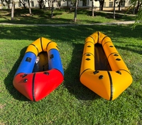 1 preson mini radeau gonflable bateau à rames raftinig bateau pack radeau pêche tpu kayak 2 personnes kayak gonflable à vendre