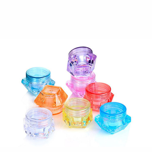 กระปุกบรรจุภัณฑ์เครื่องสำอางพลาสติกใส PS สำหรับครีมทาหน้า พร้อมฝาปิด สำหรับใส่แป้งฝุ่น อายแชโดว์ กลิตเตอร์สำหรับเล็บ - Product Image 6