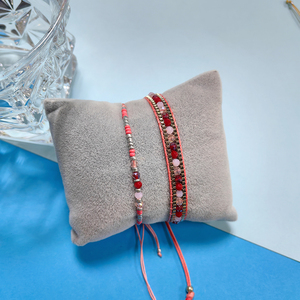 <span class=keywords><strong>Kit</strong></span> de <span class=keywords><strong>bracelet</strong></span> en <span class=keywords><strong>macramé</strong></span> avec perles de rocaille, fil de verre opale, style bohème, fournitures de bijoux faits à la main, vente en gros - Product Image 2