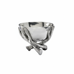 Tazón de servicio de aluminio de forma redonda para restaurante con soporte de ASTA para decoración de vajilla, tazón decorativo de Metal - Product Image 1