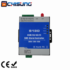 Controlador de Alarma por <span class=keywords><strong>SMS</strong></span> S130, 2 Entradas Digitales, Amplio Rango de Voltaje DC9-36V, Certificación CE RoHS - Product Image 1