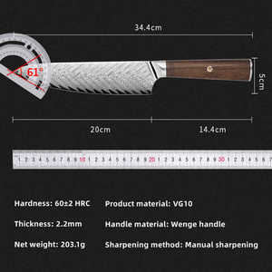 Cuchillo de Cocina Profesional de Acero Inoxidable de 67 Capas, Ajustable, Ecológico y de Alta Calidad OEM - Product Image 6