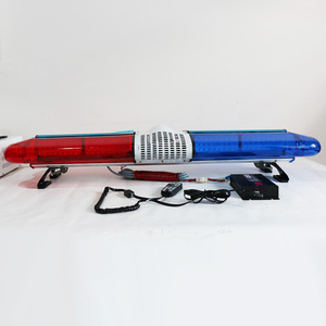 Barre lumineuse stroboscopique LED haute luminosité rouge bleu avertissement sur le toit pour camions ambulances TS-200 sirène 12V amplificateur haut-parleur Accord - Product Image 1