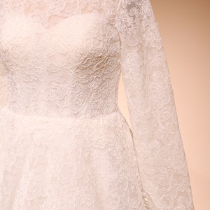 <span class=keywords><strong>Robe</strong></span> <span class=keywords><strong>de</strong></span> <span class=keywords><strong>mariée</strong></span> <span class=keywords><strong>de</strong></span> luxe classique à col montant et manches longues, ornée <span class=keywords><strong>de</strong></span> fleurs en dentelle, coupe trapèze modeste, <span class=keywords><strong>pour</strong></span> <span class=keywords><strong>mère</strong></span> <span class=keywords><strong>de</strong></span> <span class=keywords><strong>la</strong></span> <span class=keywords><strong>mariée</strong></span>, grandes tailles, sur mesure, vente en gros - Product Image 4