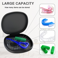 Boîte de rangement ovale pour aligneurs dentaires en plastique PP avec logo personnalisé