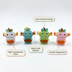 Statuetta in Vetro di Murano a Forma di Mini <span class=keywords><strong>Axolotl</strong></span>, Ornamento da Scrivania in Cristallo Trasparente, Decorazione per la Casa, Regalo - Product Image 2