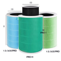 Cartouche de filtre cylindrique HEPA véritable compatible avec le purificateur d'air Xiaomi 1 2 2S 3 3H Pro Multi Series OEM ODM