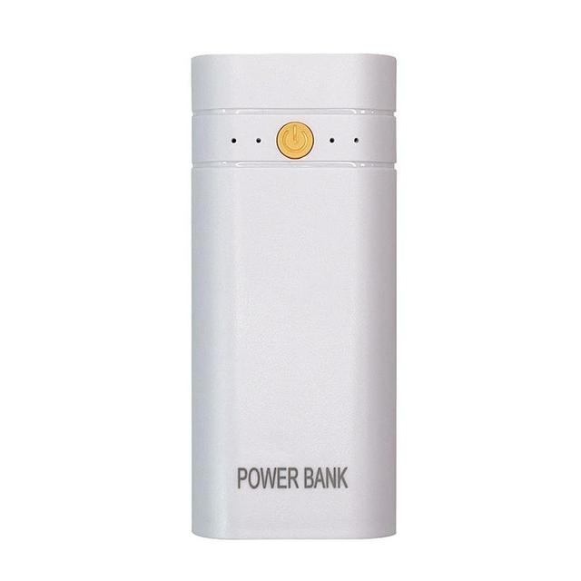 New 5V 2A 2X18650 Power Bank Box Kit Anti Reverse Connection TYPE-C Output Ports Plastic Shell Portable Battery Charger Case