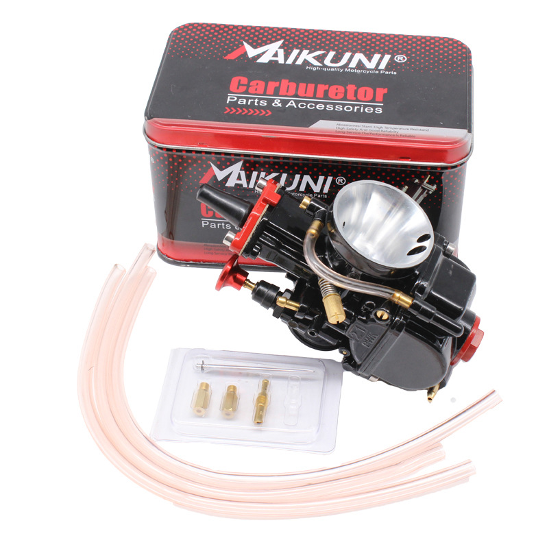 Универсальный черный карбюратор Mikuni Maikuni PWK Power Jet для мотоциклов и квадроциклов, 21/24/26/28/30/32/34 мм