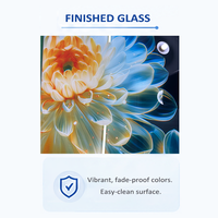 Offre Spéciale d'usine nouveau design panneau de verre d'impression numérique uv pour porte en verre de réfrigérateur modèle personnalisé verre imprimé numérique