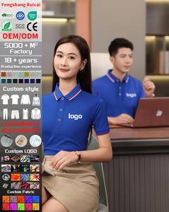 Individuelles Logo Hochwertige 200 Gramm 40S Stretch-Baumwollmischung Farbblock-Kragen Poloshirt Business-<span class=keywords><strong>Polo</strong></span> Büro-<span class=keywords><strong>Polo</strong></span> - Product Image 1