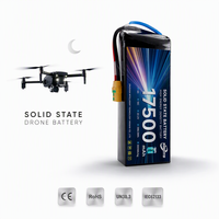 Batterie de drone à semi-conducteurs pour opérations nocturnes 2026 en promotion, 6S 17500mAh 22.2V 300Wh/kg 10C, pack d'alimentation UAV pour vol nocturne en basse luminosité