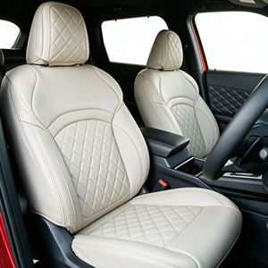 Coprisedili Universali in Pelle Impermeabile, Set Completo per 5 Posti, Protezione Auto di Lusso Personalizzata per la Maggior Parte di SUV, Berlina e Camion - Product Image 1