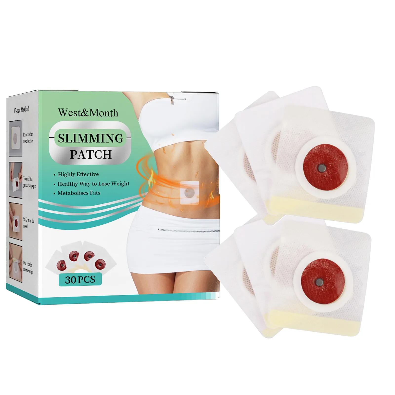 2022 Best Slimming Patches Lose Weight Firming Belly Fat Burn OEM/ODM Hips Organic Form belly slimming patch