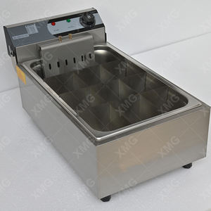 Freidora Comercial de Sobremesa XMG de un Solo <span class=keywords><strong>Cilindro</strong></span>, Freidora de Acero Inoxidable de Gran Capacidad para Restaurante - Product Image 3