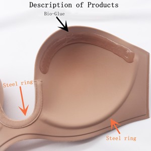 Reggiseno a forma di U senza spalline senza schienale push-up inserto appiccicoso invisibile bastone autoadesivo sul reggiseno per le donne di nozze taglie forti - Product Image 3