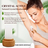 Déodorant Naturel en Pierre d'Alun de Potassium en Bloc, Anti-transpirant, Marque Privée