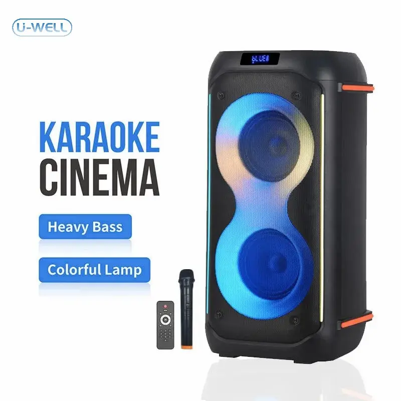 Speaker Bluetooth 6.5 inci daya tinggi mikrofon nirkabel Speaker Bluetooth Audio Volume tinggi kotak pesta Speaker 710