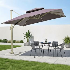 Wholesale Outdoor Awning Parasols LED <b>Umbrellas</b> Patio Cover <b>Windproof</b> Solar Light <b>Umbrella</b> - Product Image 2