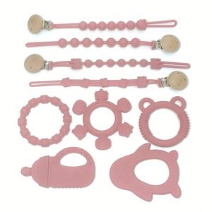 Nuevos Donuts de Silicona de Grado Alimenticio para Regalo, para el Entrenamiento Muscular Oral de Niños de Tres Meses - Product Image 3