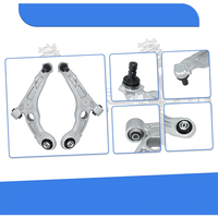 Brazo de control inferior de aluminio delantero con barra estabilizadora de rótula Reemplazo de enlace de extremo de barra de amarre para 2013 2014-2016 Dodge Dart 15-17