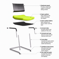 Chaise de visiteur ergonomique GS-1761 avec structure cantilever en acier et accoudoirs fixes – Siège de bureau moderne