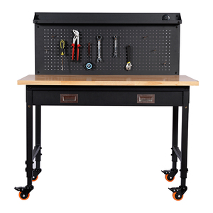 Banc de travail électronique <span class=keywords><strong>professionnel</strong></span>, hauteur réglable de 48 pouces, atelier de garage, banc de travail de <span class=keywords><strong>mécanicien</strong></span> avec prise - Product Image 2