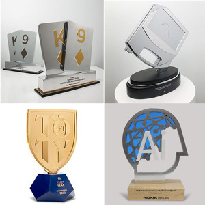Crystal <b>Trophy</b> Laser <b>Engraved</b> Various Sizes Awards And Commemorations Sports And Games - Product Image 1