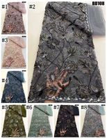 Tissu en dentelle brodé de perles et de paillettes, prix usine Chine, collection 2026, idéal pour mariages et célébrations