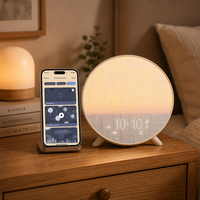 Jam Alarm HiFiD HFD-W33APP, Mesin Suara White Noise dengan Lampu Malam, Pelatih Tidur, Pembangun Rutinitas, Kontrol Aplikasi