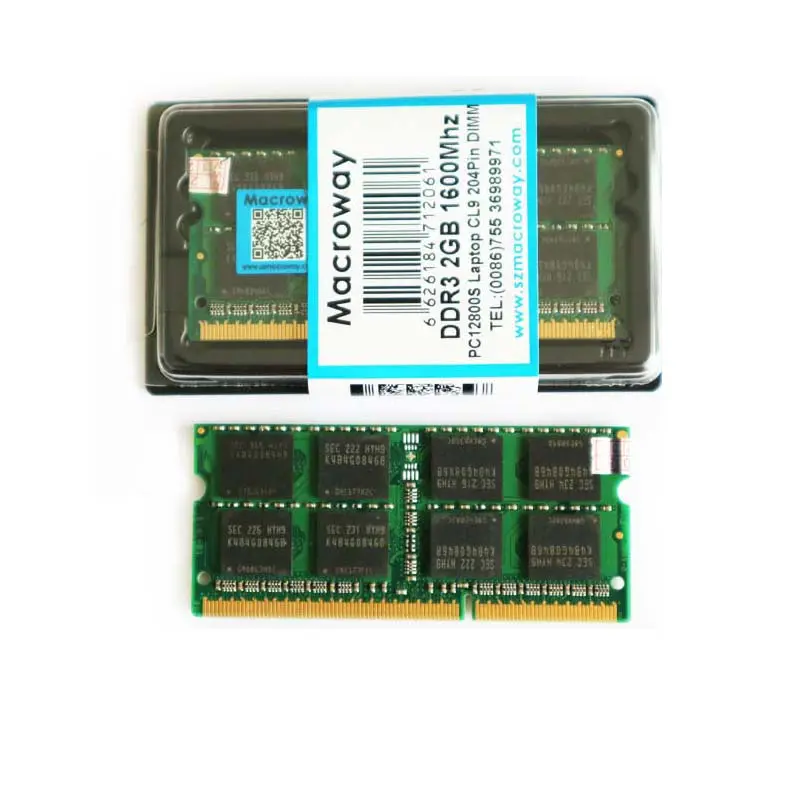 Del Computer portatile sodimm Ram Del Computer 2GB 4GB 8GB DDR2 DDR3 1333mhz 1600mhz Compatibile completo