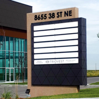 Nouvelle conception de panneau de signalisation autoportant pour parking, lettres métalliques rétroéclairées, panneau signalétique pour décoration murale intérieure de bâtiment, SMD CE ROHS FCC