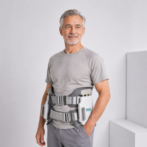 Dispositivo patentado de descompresión <span class=keywords><strong>lumbar</strong></span> metálico con 1 año de garantía, equipo de tracción para la espalda con soporte clínico para fisioterapia - Product Image 4