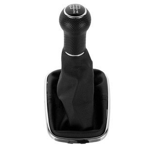 Car Gear <b>Knob</b> Leather Black Ergonomic Volkswagen Golf 4 Bora Manual Transmission <b>Shift</b> <b>Knob</b> Head Accessory - Product Image 1
