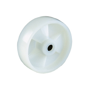 Roue pivotante en monoprène Ttake 100 Dan, transparente et ferme, avec roulement à billes, trou rond, pour applications OEM - Product Image 1