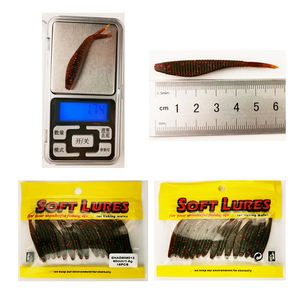 XINV SHAD60 60MM 1.5G 15 pz/borsa Wobbler realistico in plastica arcobaleno bionico esca <span class=keywords><strong>da</strong></span> <span class=keywords><strong>pesca</strong></span> con esca morbida spigola verme - Product Image 1