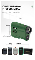 Nouveau télémètre de golf ODM OEM, mesure de distance de 650 yards, 140g, rechargeable, avec fonction de pente