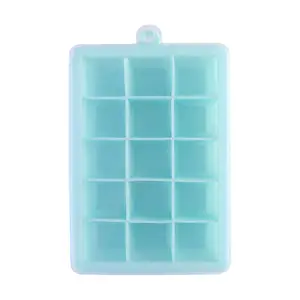 Cina fabbrica BPA free Silicone tubo di ghiaccio stampo con coperchio