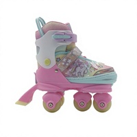 Chaussures de roller multifonctionnelles colorées à roues convertibles et réglables pour enfants