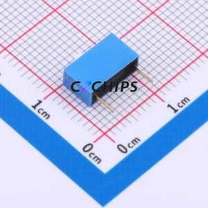 DS-01-B DIP Switch Through hole Component (THT) Switch ( Number of Switch Sections: 1 )( Lead Spacing: 2.54mm )( Color: Blue ) - Product Image 2