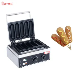 Factory Direct Sale Stainless Steel Non-Sticking Commercial Hot Dog Waffle Maker Hot Dog Stick Waffle Machine