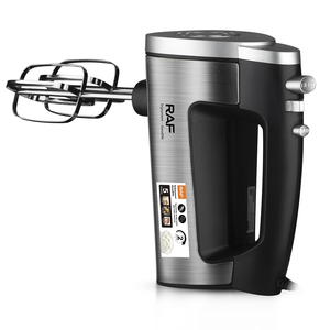 Batteur à main RAF 600W en acier inoxydable, 5 vitesses, moteur 27000 tr/min pour pétrir la pâte, batteur à main pour fouetter - Product Image 4