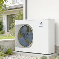 Chauffe-eau électriques à pompe à chaleur air-eau 16 kW, boîtier en acier inoxydable, alimentation électrique manuelle pour usage domestique et hôtelier R32